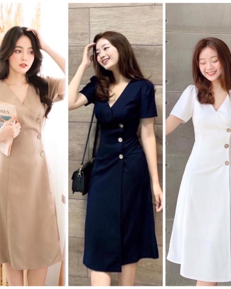 Tùy thuộc vào dáng người, chị em cần chọn đầm công sở kiểu Hàn Quốc sao cho phù hợp
