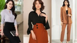 Chọn set đồ công sở nữ thanh lịch sao cho phù hợp với vóc dáng