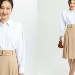 Set váy áo công sở lịch sự hợp với nhiều vóc dáng khác nhau