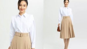 Set váy áo công sở lịch sự hợp với nhiều vóc dáng khác nhau