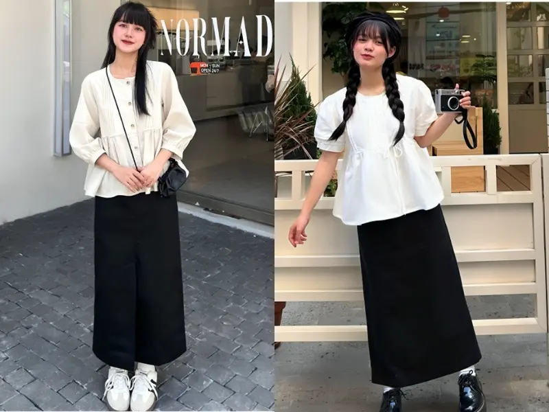 Nhiều kiểu dáng và màu sắc chân váy chữ A công sở khác nhau