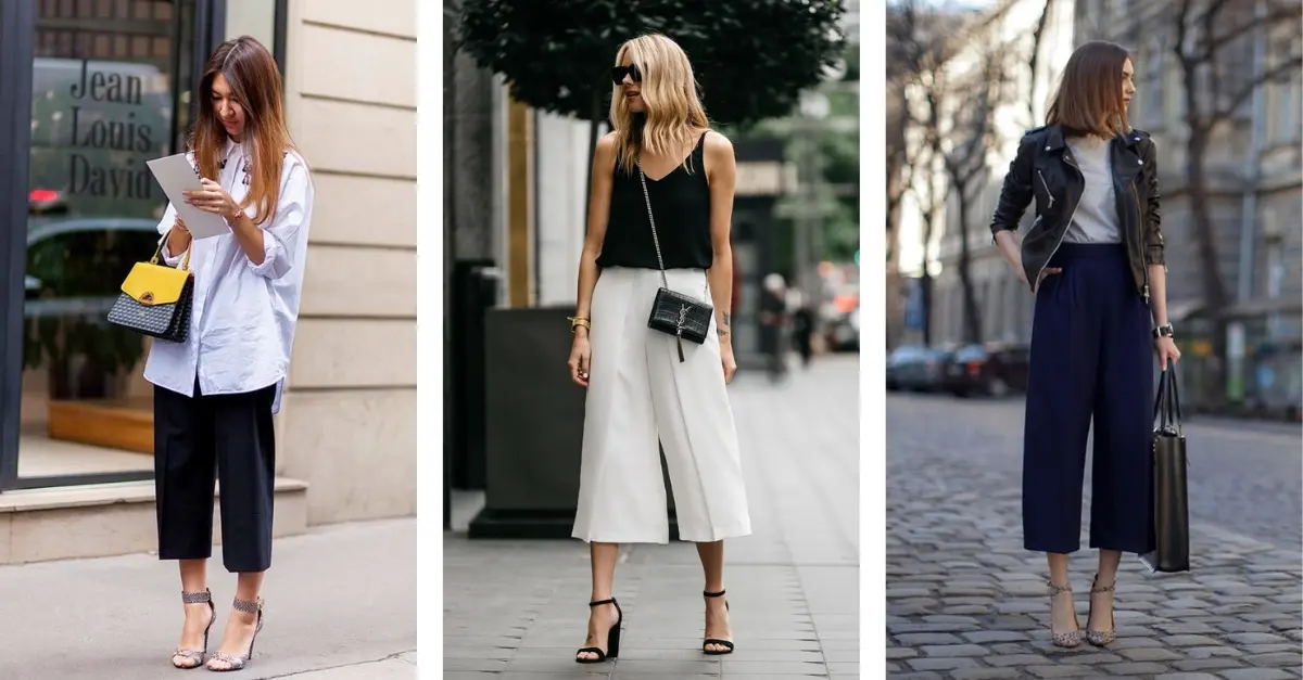 Nhiều kiểu dáng quần culottes nữ công sở khác nhau