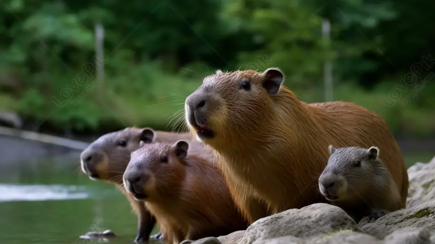 Một chú chuột lang nước (Capybara) đáng yêu