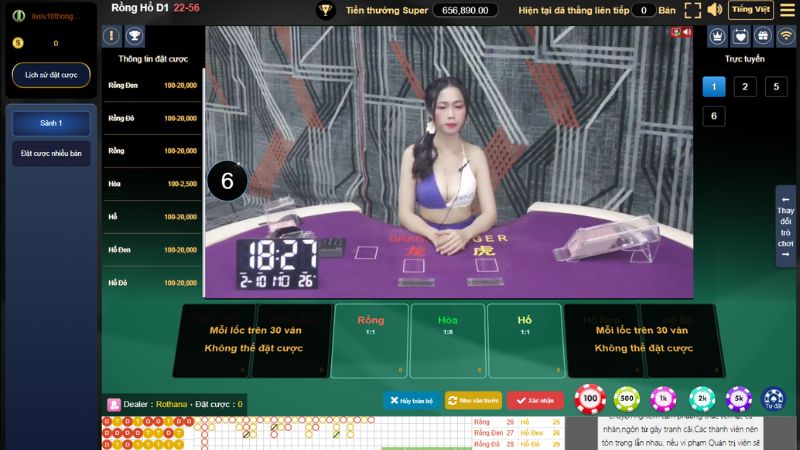 Luật chơi Rồng Hổ tại Hello88