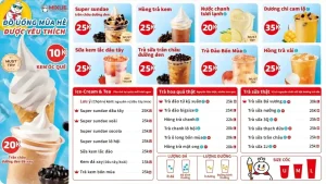 Menu Mixue 2025