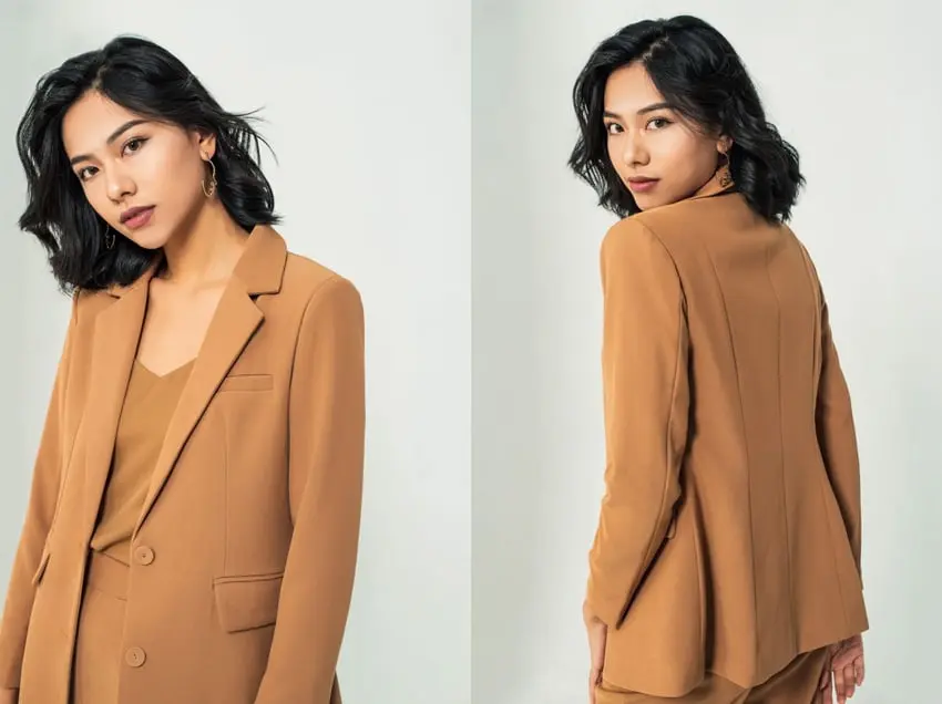 Một cô gái sành điệu trong chiếc áo khoác blazer nữ đẹp