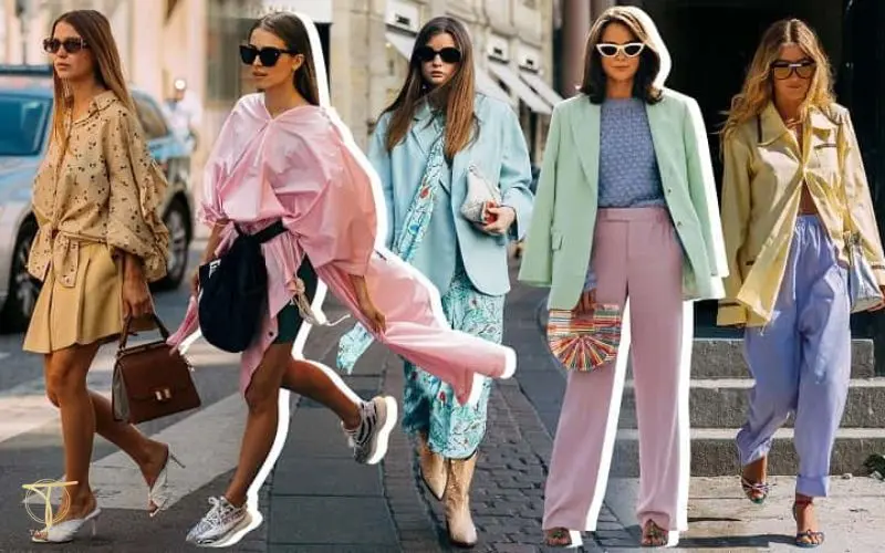 Một set đồ công sở được phối màu pastel tinh tế