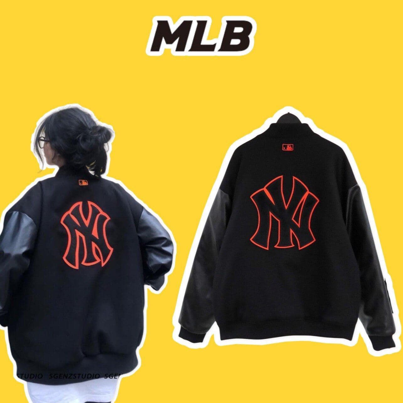 Một chiếc áo khoác varsity MLB đậm chất thể thao