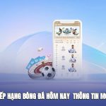 Theo dõi bảng xếp hạng bóng đá hôm nay để không bỏ lỡ thông tin quan trọng