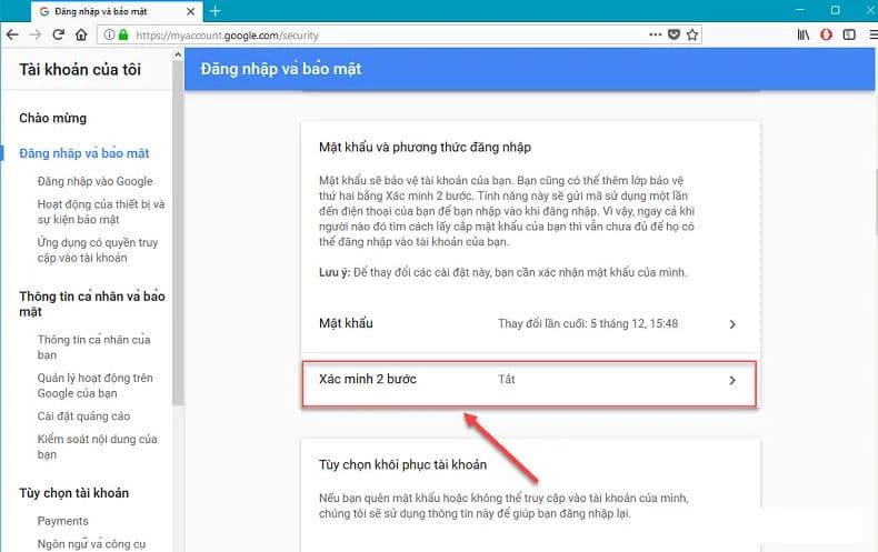 Các lớp bảo mật quan trọng cho tài khoản Gmail - Gmail đăng nhập