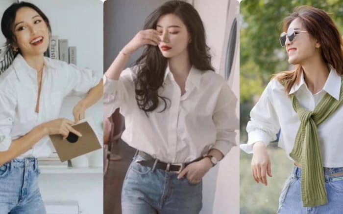 Thế giới đa dạng của các kiểu áo sơ mi trắng