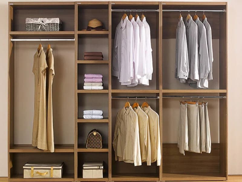 Các loại chất liệu phổ biến để làm tủ quần áo