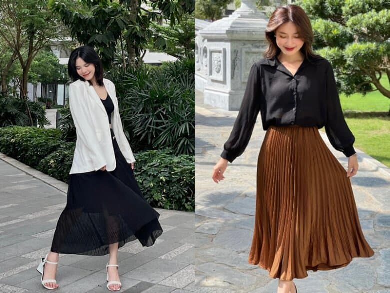 Bí quyết chọn một chiếc váy xếp ly phù hợp với từng dáng người