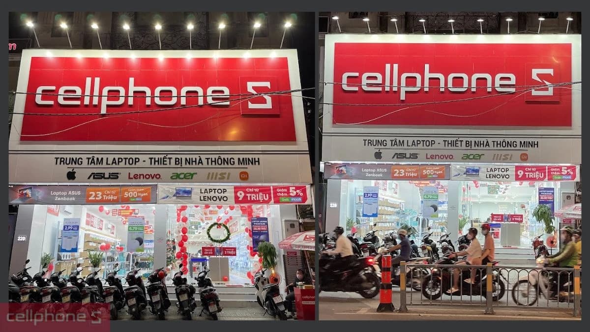 Không gian mua sắm hiện đại và trẻ trung tại CellphoneS