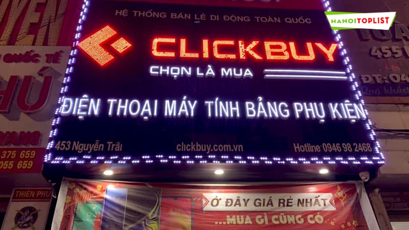 Không gian mua sắm với đa dạng sản phẩm tại Clickbuy