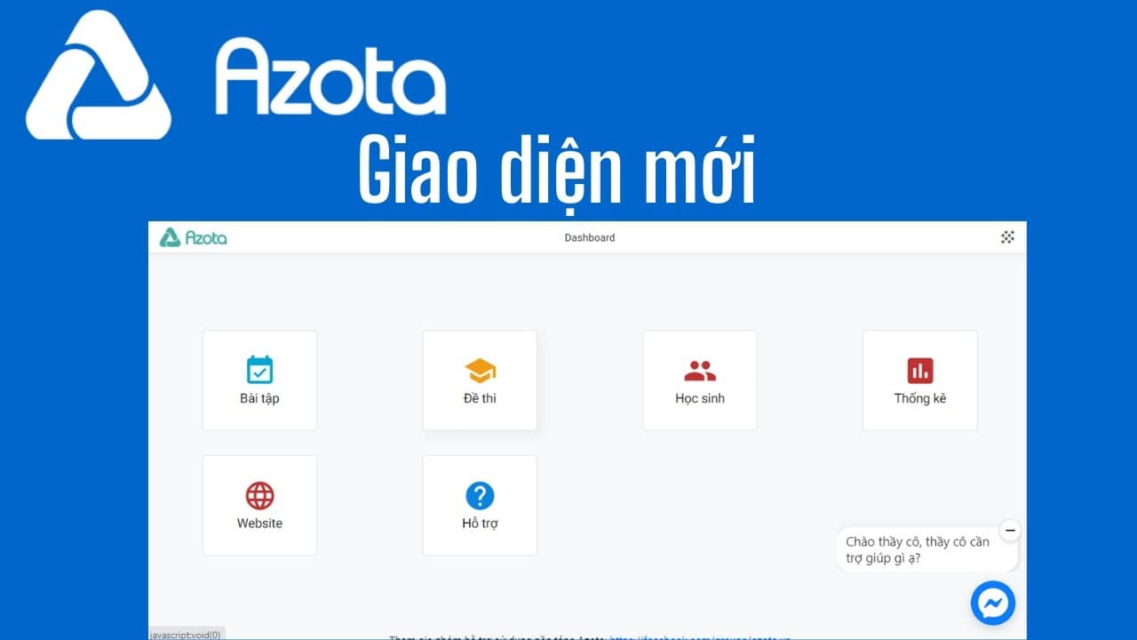 Giao diện tạo đề thi đơn giản và trực quan của Azota