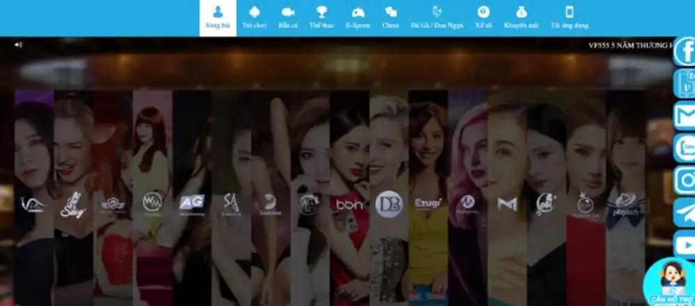 Sảnh live – trái tim của VF555
