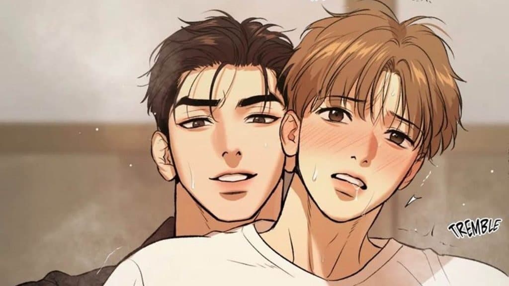 Hai nhân vật chính Joo Jaekyung và Kim Dan trong manhwa Jinx