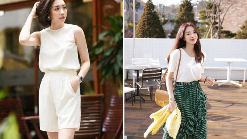 Một set đồ thanh lịch và thoáng mát cho ngày quá nóng