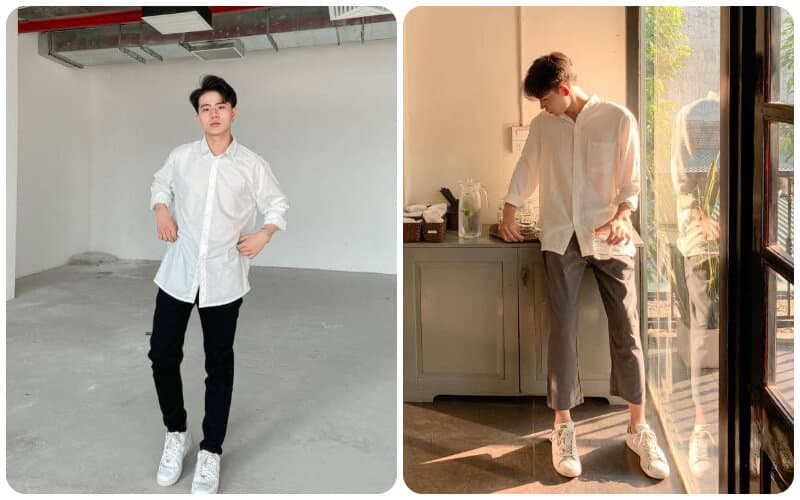 Các phom dáng áo sơ mi nam phổ biến