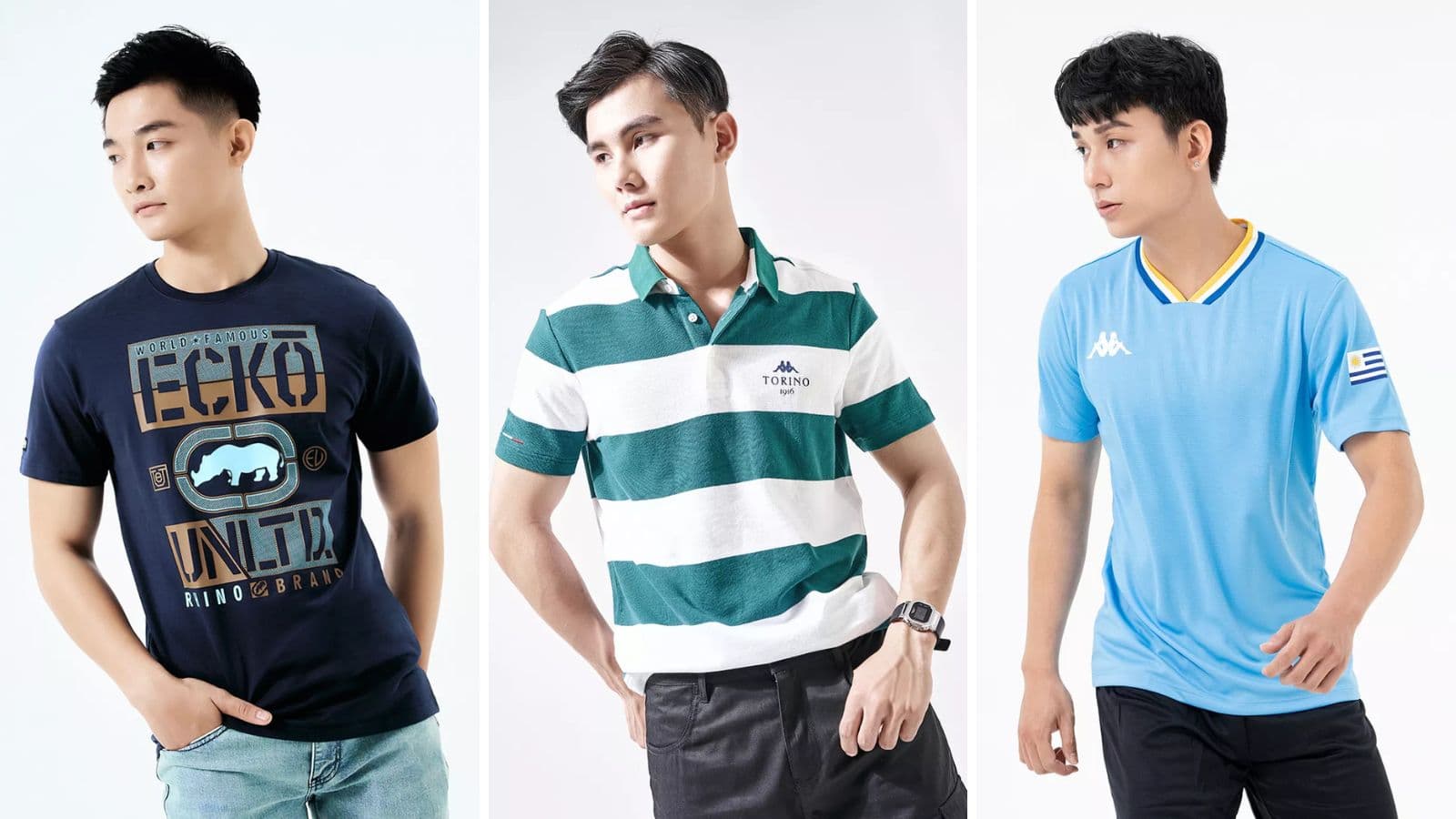 Các phom dáng áo thun phổ biến