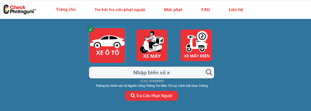 Phạt nguội là hình thức xử phạt vi phạm giao thông