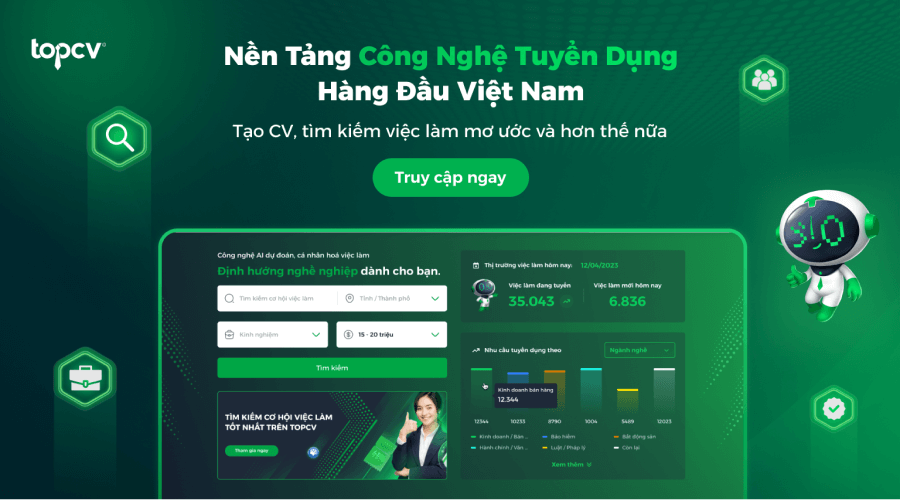 Tạo CV trên TopCV để bản hồ sơ trở nên chuyên nghiệp và ấn tượng hơn