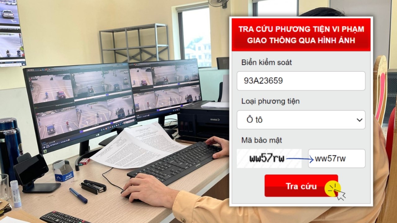 Kiểm tra phạt nguội tại trụ sở công an giao thông