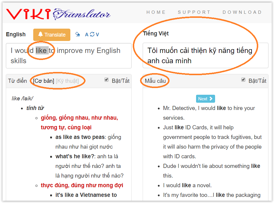 Các công cụ dịch thuật trực tuyến và từ điển là những trợ thủ đắc lực