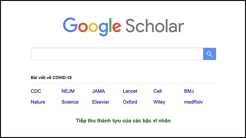 Google Scholar là một công cụ tìm kiếm chuyên biệt, được thiết kế bởi Google