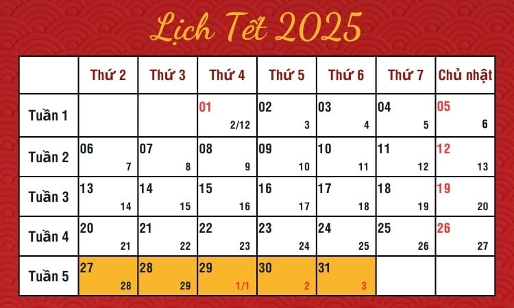 Biết được còn bao nhiêu ngày nữa đến Tết 2025 là bước đầu tiên để bạn lên một kế hoạch đón Tết thật hoàn hảo.