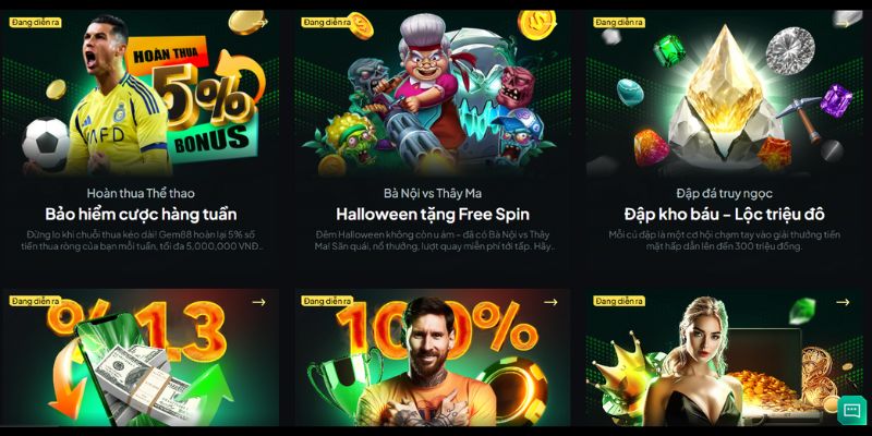 Nhà cái áp dụng nhiều chương trình khuyến mãi cho thành viên tham gia