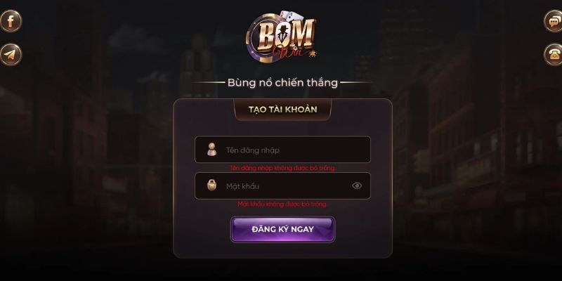 Quy trình đăng ký tài khoản BOMWIN đơn giản