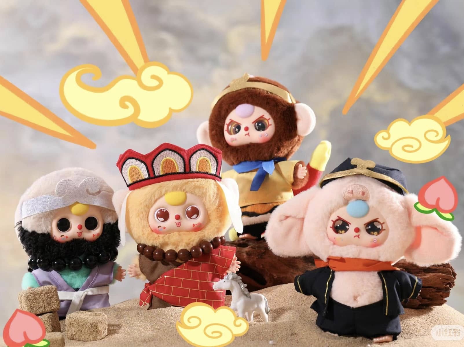 Thiết kế mô hình đồ chơi Baby Three Tây Du Ký độc đáo