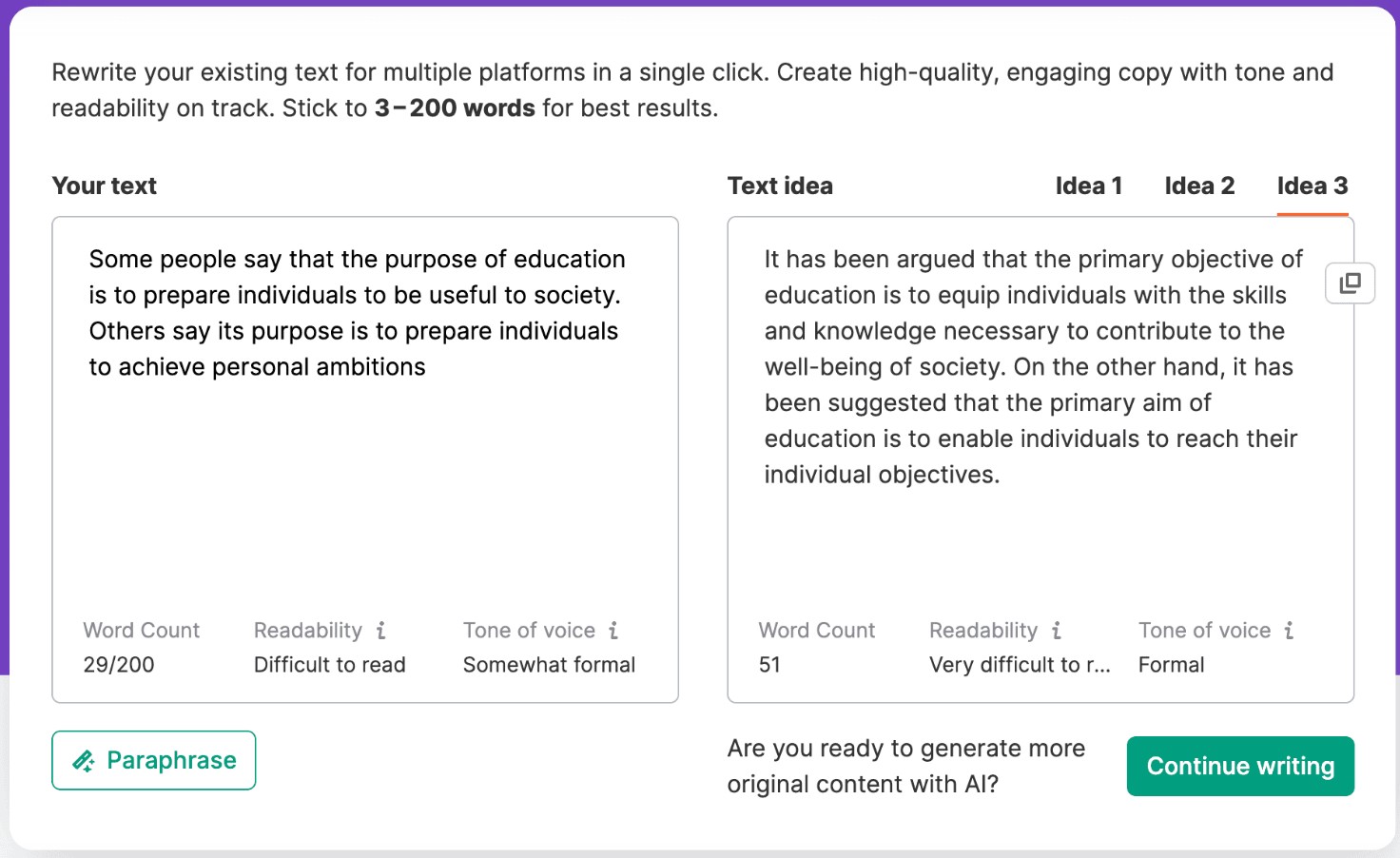 Tác động tích cực của việc paraphrase nội dung văn bản