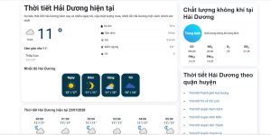 Thời Tiết Hải Dương - Cập Nhật 24h Và Dự Báo 7 Ngày Tới