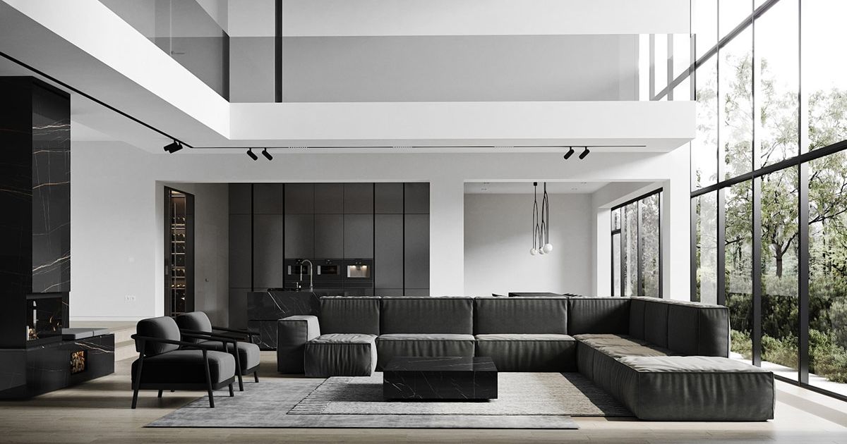 Phương pháp bố trí không gian nội thất thâm trầm hiện đại