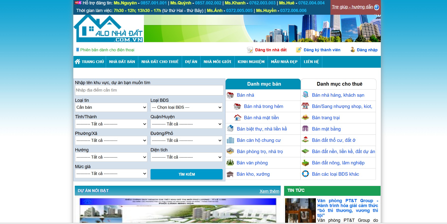 Kênh kết nối mua bán bất động sản Alonhadat toàn diện