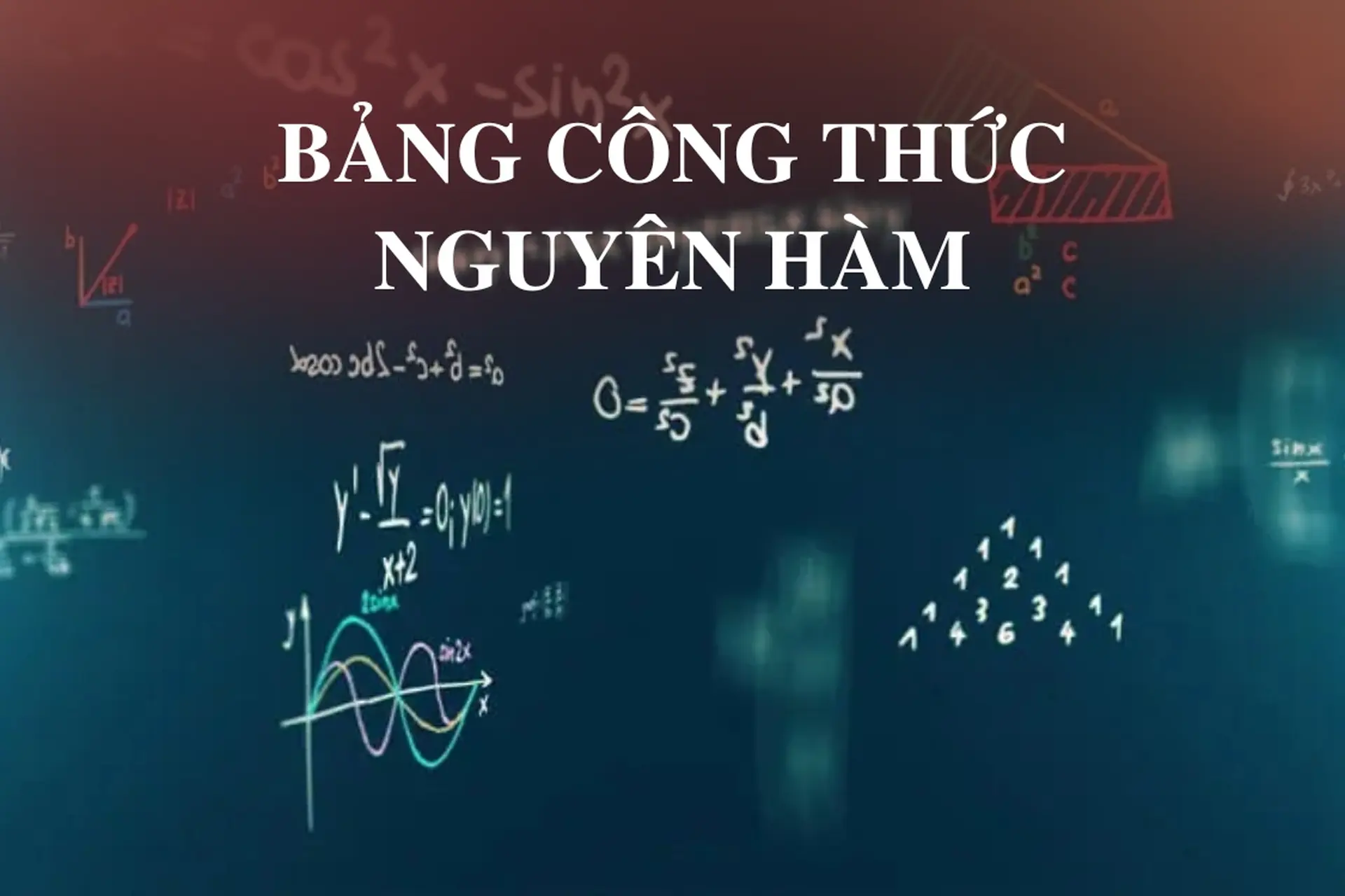 Hệ thống lý thuyết về công thức nguyên hàm cơ bản