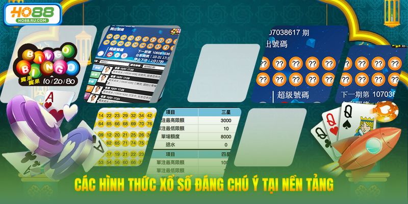 Các hình thức xổ số đáng chú ý tại nền tảng