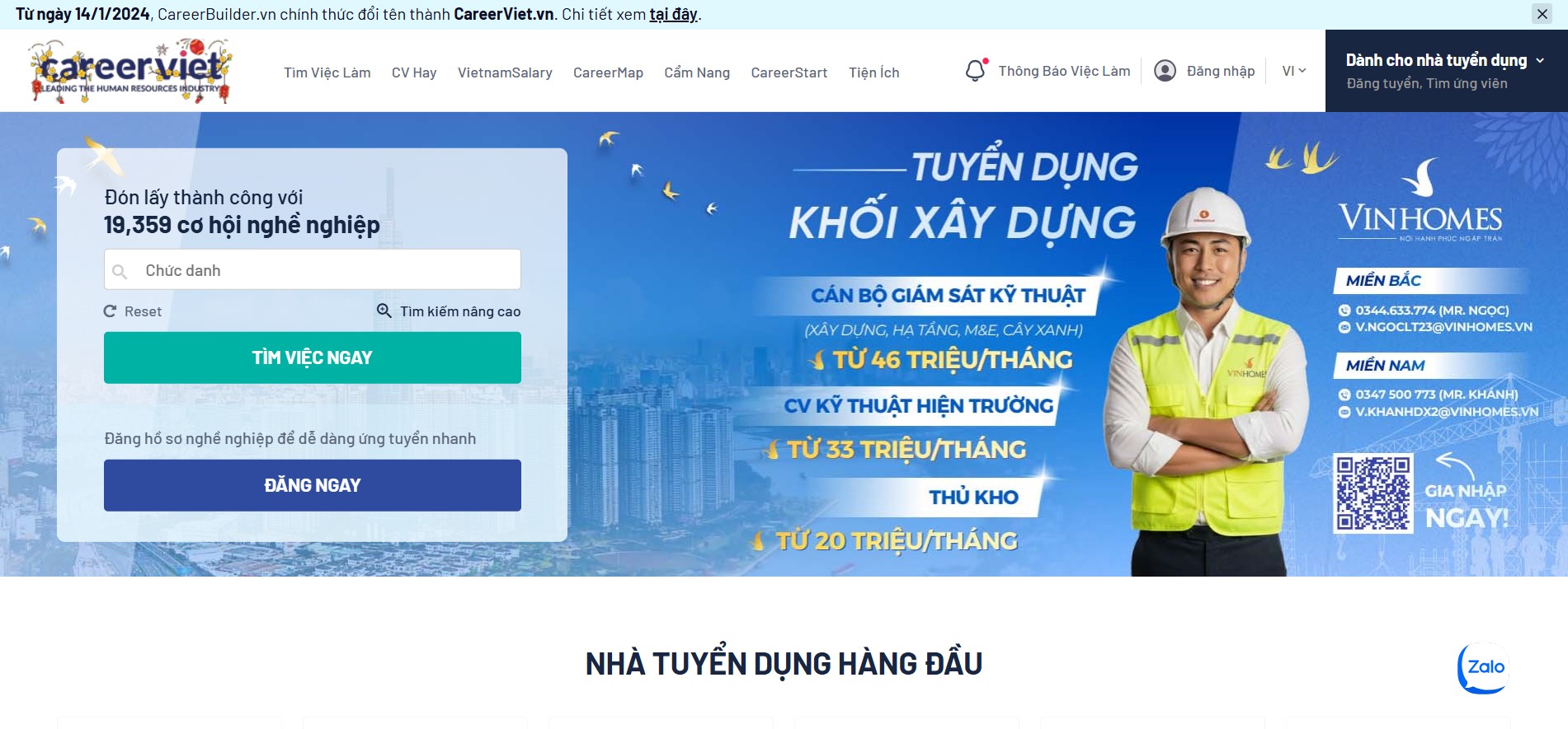 Giải pháp định hình thị trường nhân sự CareerViet