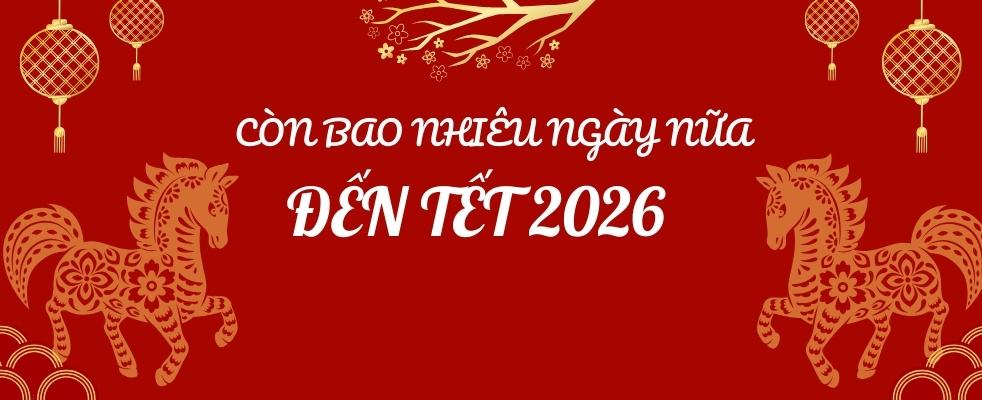 Thời điểm đếm ngược chính xác còn bao nhiêu ngày nữa đến Tết 2026