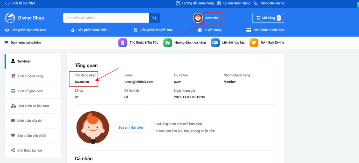 Phương thức vận hành hệ thống Divine Shop hiện đại