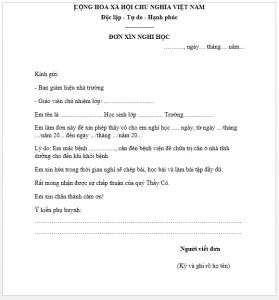 Đơn Xin Nghỉ Học - Những Lưu Ý Quan Trọng Năm 2026