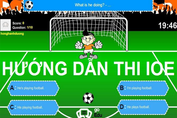 Quy trình thực hiện bài thi Anh ngữ trực tuyến