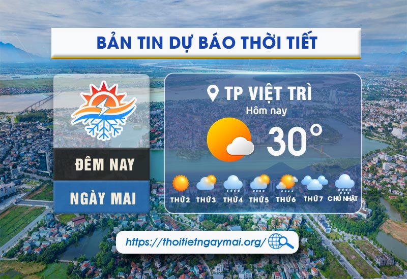 Thông tin khí hậu tổng quát tại thời tiết thành phố Việt Trì