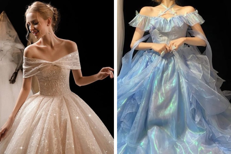 Đầm công chúa - Hông nở: nhấn eo mềm và chọn chân váy rủ Đầm công chúa - Hông nở: nhấn eo mềm và chọn chân váy rủ