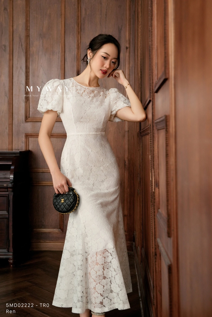 Đầm ren dự tiệc sang trọng - Chọn theo dáng người Đầm ren dự tiệc sang trọng - Chọn theo dáng người