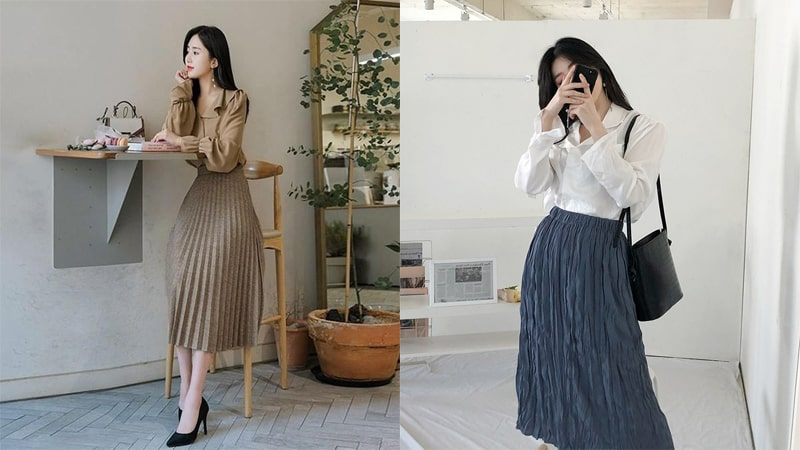 Cách phối đồ với chân váy xếp ly - Casual dễ đẹp: áo thun, polo và hoodie nhẹ Cách phối đồ với chân váy xếp ly - Casual dễ đẹp: áo thun, polo và hoodie nhẹ