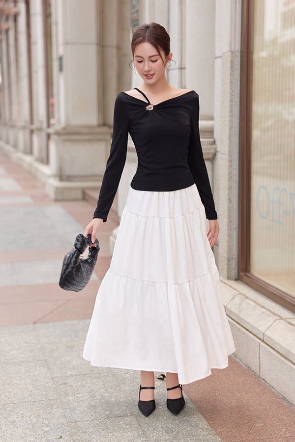 Váy midi - Linen và cotton: mát, casual, hợp mặc hằng ngày Váy midi - Linen và cotton: mát, casual, hợp mặc hằng ngày